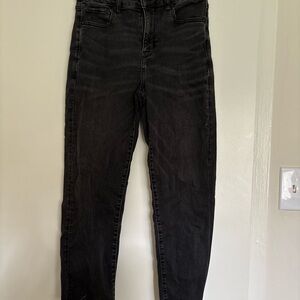 American Eagle Outfitters Black Slim Straight Leg Jeans